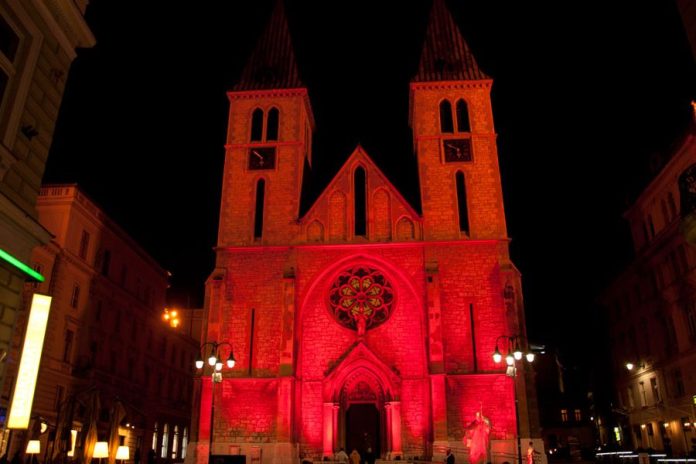 from-syria-to-slovakia,-buildings-are-lit-up-in-support-of-persecuted-christians