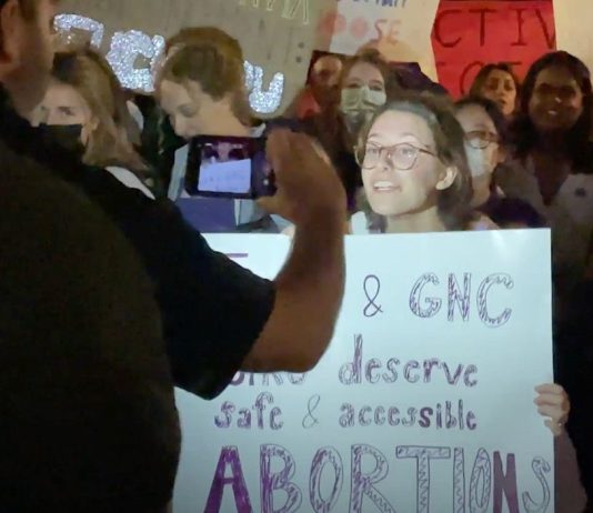 watch:-students-at-catholic-college-target-pro-life-talk-with-obscenity-laced-protest